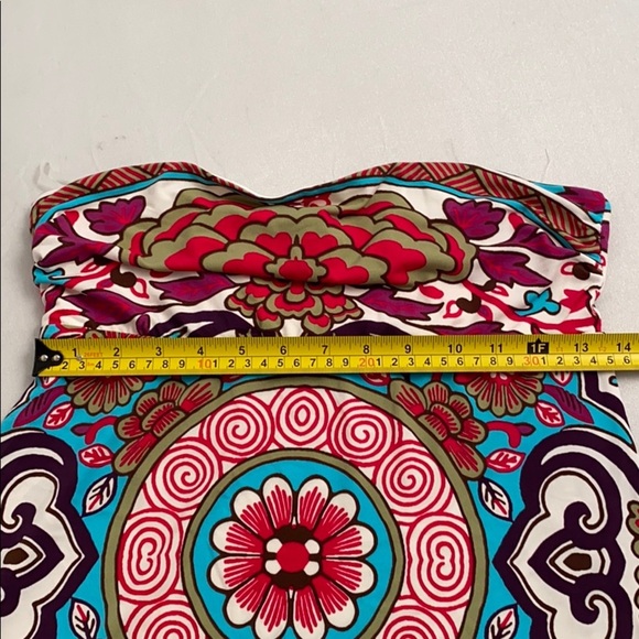 NICOLE Nicole Miller multicolor strapless dress - Picture 11 of 12